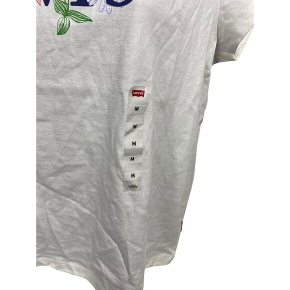 Levis T Shirt Size M Floral Spell Out Womens NEW Country Graphic Daisy Flowers - Picture 6 of 13